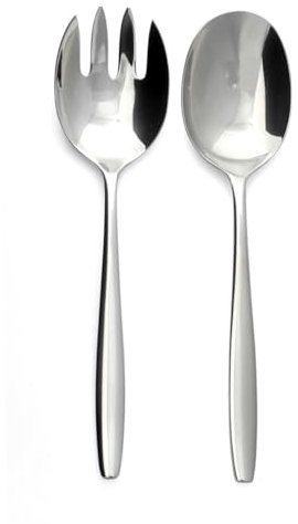 Amefa 181000SA09A23 Florenz 2-teiliges Salatbesteck, Edelstahl 18/10, silberfarben