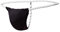 Newsywell Homme Micro G Sting Soie Glacée Japonais Bulge T Back Tanga Bikinis Low Rise Briefs Élastique Slip Underwear Noir Grand