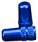 Fahrrad Ventilkappe SV DV 2er Set Aluminium Rennradventil (Blau)