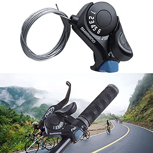 ConBlom Levier de Vitesse pour Vélo, Transmission de Doigt à TX30 Dérailleurs de Vélo Équipement de Vélo à 6 Vitesses Dérailleur Shift Transmission du Levier de Vitesses Droite (6 Vitesses)