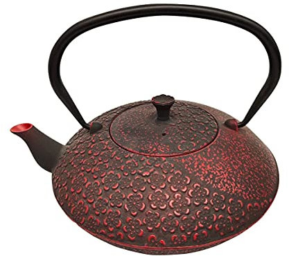 Vidal Regalos Théière 1 l fonte rouge/noir