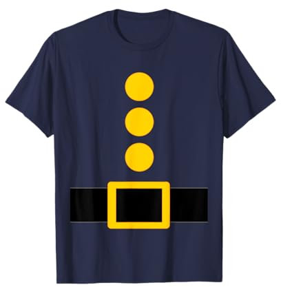 Dwarf Costume Shirts Zwergkostüm T-Shirt für Erwachsene und Kinder, Blau, Kleidergröße 36, Kurzarm, Cartoon Halloween T-Shirt