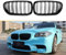 TOPTHAN Passend für BMW 5er F10 F11 Nieren Schwarz Front Kühlergrill M5 2011-2016 Grill Schwarz Glänzend Doppel Lamellen