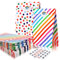 Papiertüten Kindergeburtstag Geschenktüten Papier Tüten zum Süßigkeiten Mitgebsel Candy Goodie Giveaways,Bunte Geschenktüte zum Kinder Party Hochzeit Halloween zum Verpacken von Geschenken 24x13x8cm