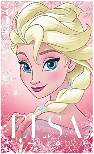 Hilloly Frozen Prinzessin Badetuch Eiskönigin 2 ELSA Strandtuch Badetuch Prinzessin Mädchen Strandtuch Handtuch Badelaken Saunatuch 70 x 150 cm(Superfeine Faser)