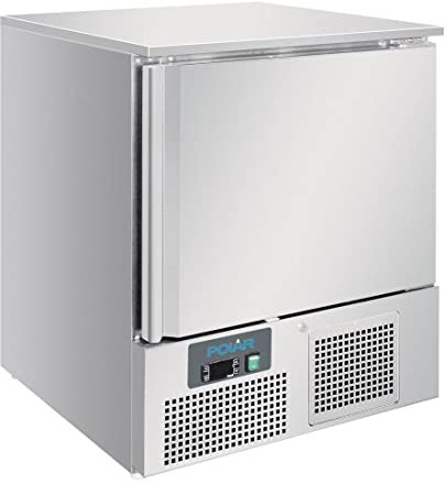 Polar Refrigeration U-Series 220W Undercounter Freezer 140 Litre, Stainless Steel, -25°C to -18°C, 829(H)x680(W)x700(D)mm, 2 Shelves, Forced Air Cooling, Energy Rating D | UA011
