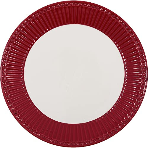 Greengate STWPLAAALI3206 Alice Frühstücksteller claret red 23 cm (1 Stück)