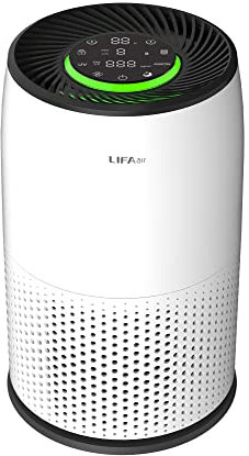 LIFAair LAX200 Air Purifier | Patented 6G Filtration Technology | Air Quality Sensor | Energy Saving Mode | Automatic Manual Mode | Timer | UV Light and Ionizer Control