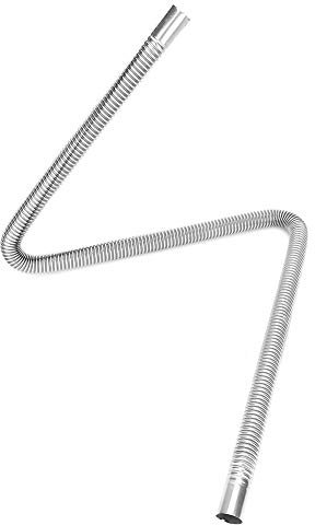 Keenso Auto Standheizung Auspuffrohr, Auto 120 cm Edelstahl Standluftheizung Gas Entlüftungsschlauch Auspuffrohr Auspuffanlagen-Modifikationen