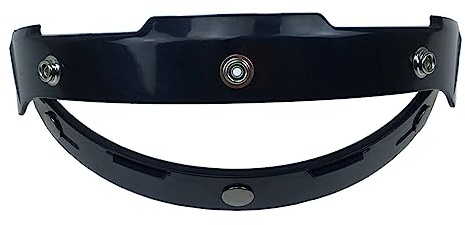 Newwyt Motorräder Schwarzer UV-Adapter hochklappbare Basisbefestigung für 3-Druckknöpfe Blasenschild Visier Gesichtsmaske Helmzubehör