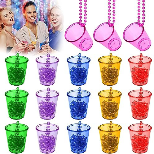 Vaso de Chupito de Novia,18 vasos de chupito para colgar, de plástico, para despedidas de soltero, fiestas de compromiso, fiestas de novia