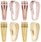 Beebeecraft 1 Box 12Pcs 2 Color Snap on Bails Sterling Silver Necklace Clasps Pinch Clip Bail Connector Clasps for Earring Pendant Jewellery Making