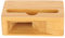 Bamboo Wood Phone Holder Speaker Amplifier Dock, Cell Phone Stand with Sound Amplifier, Bamboo Wooden Desktop Mobile Phone Holder