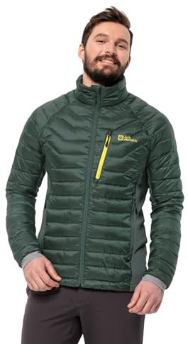Jack Wolfskin Herren Routeburn Pro Ins Jkt M, Black Olive/Firefly, XXL EU
