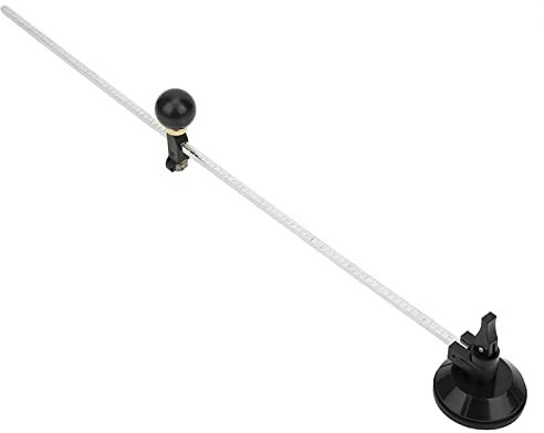 50 Cm Großer Zirkel-Glaskreisschneider, Verstellbare Kreisförmige Schneidwerkzeuge Mit Saugnapf(50cm Diameter Silver Scale)