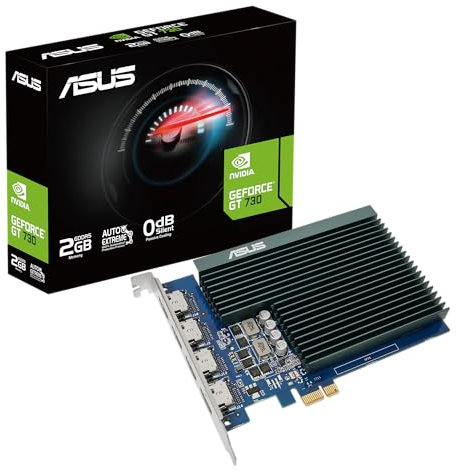 ASUS GT730-4H-SL-2GD5//GT730 HDMI 2G GT730-4H-SL-2GD5, GeForce, W126476662 (2G GT730-4H-SL-2GD5, GeForce GT 730, 2 GB, GDDR5, 5010 MHz, 3840 x 2160 pixels, PCI Express 2.0),(90YV0H20-M0NA00)