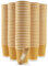 FOOGO Green 50pcs 10oz Disposable Strong Triple-Wall Brown Paper Coffee Cups, FSC® Certified, Fully Compostable, for Hot Drinks, Heat-Resistant Ripple Design, Takeaway Coffee Cups, Party