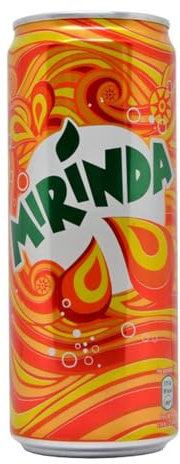 Mirinda Bibita Analcolica Gusto Arancia - Bevanda Dissetante al Gusto di Arancia in Confezione da 24 Lattine da 330 ml