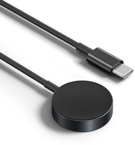Mugust Caricabatterie per Samsung Galaxy Watch 4/4 Classic/6/6 Classic/5/5 Pro/3/Active 2/Active Galaxy Watch Charger,Cavo di ricarica USB C di ricambio per Samsung Galaxy Watch Accessori(100 cm Nuova