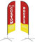 Personalisierte Werbe-Federflaggen mit Aluminium-Mast-Kit und Standfuß & Wasserring 9FT 2.8M Personalisierte Federflagge Ladenschild für Business Werbung Doppelseitiger Druck Ihr eigenes Logo