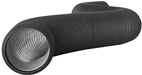 Flexibler Lüftungsschlauch – Trocknerschlauch, universeller Ersatz für Wäschetrockner | Kondensator-Set mit 2 Klemmen, Luftk aus Aluminium, Schlauch