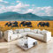 Chambre Papier Peint Panoramique Animal éLéPhant de Savane Poster Geant Papier Peint Intissé Mural Multicolore pour Salon Canapé TV Fond Décoration Murale 400x280cm