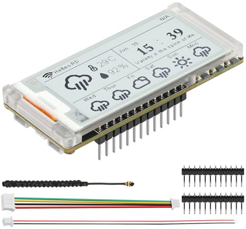 Vision Master E213 ESP32-S3R8 Carte de développement LoRa SX1262 avec écran E-Ink 2,1 LoRaWAN BLE 5.0 WiFi compatible avec Arduino LoRa Meshtastic IoT (902-928 MHz)