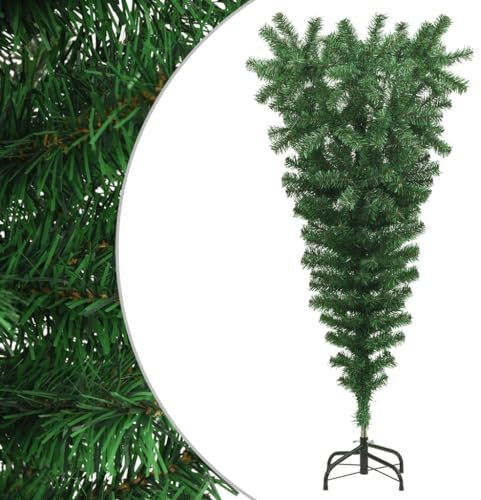 Lauuoeriau Dekor, Saisonale & Feiertagsdekorationen, Weihnachtsbäume Upside-down Künstlicher Weihnachtsbaum mit Ständer Grün 150cm