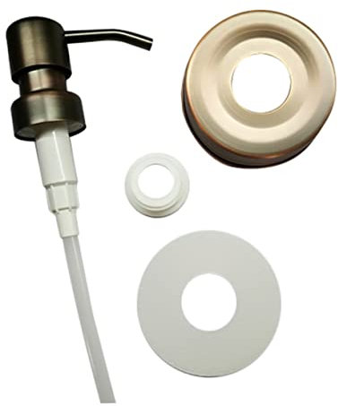 Cabilock Metal Soap Dispenser Pump and Lotion Replacement Pump for Bottles Stainless Steel Press Type Suitable for Home and Bathroom Use