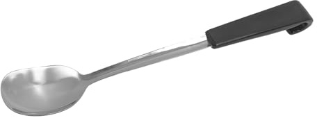 Le Buffet Black Salad Spoon 30cm, Premium Kitchen Utensils, Catering, Stainless Steel Cooking Utensils, Ideal for Dining, Serving Spoon, Cooking, Catering, Deli, Sandwich Shop, Carvery