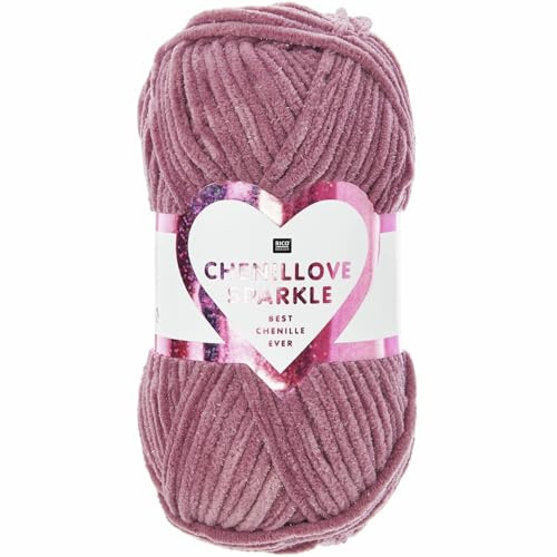 Chenillove Sparkle, Samt Wolle, 100 g, Beere