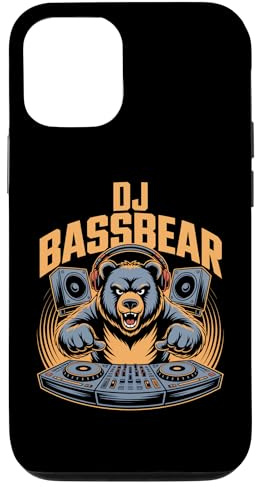 DJ Bassbear Turntable Speaker Headphones EDM Rave Case for iPhone 12/12 Pro