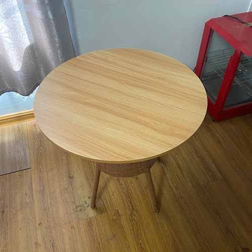 Vassoio da portata rotondo in legno, 50 cm, versatile, da tavolo per interni ed esterni, facile da condividere con gli alimenti, decorazione fai da te, accessorio da cucina rustico