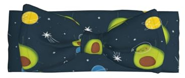 Bonita diadema con lazo de dibujos animados de aguacate, un accesorio para el cabello para recién nacidos y bebés, adecuado para bebés de 0 a 6 meses de edad