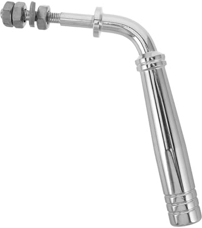 Veemoon 1 Juego de repuesto de manija para chimenea - Manija para puerta de estufa de leña - Tirador de acero inoxidable para puerta de horno, herramientas para chimenea y fogón