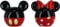 Disney Mickey y Minnie Mouse sal y pimienta de cerámica Set Un tamaño Multicolor