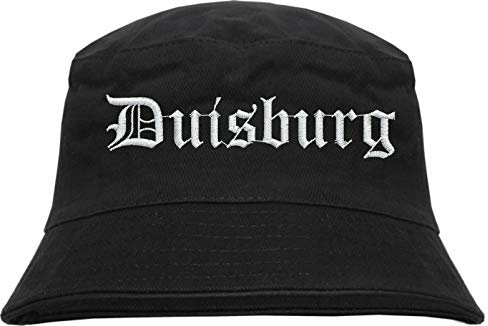 HB_Druck Duisburg Fischerhut - Bucket Hat - Bestickt - Schwarz S/M
