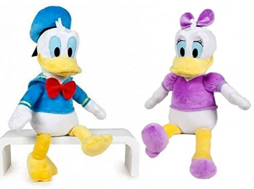 Play by Play Disney - Plüschtiere Pack 2 plüsch Donald Duck und Daisy Duck 40 cm - Qualität super Soft