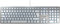 CHERRY KC 6000 SLIM, Ultraflache Design-Tastatur, EU-Layout (QWERTY), Kabelgebunden (USB-A Anschluss), Leise Tasten, Langlebige Beschriftung, Silber
