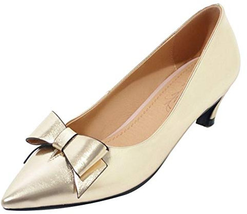 CUTEHEELS Decolleté da donna con tacco Kitten, gold, 35 EU