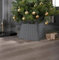 Wonderland® Rattan-Ständer für Weihnachtsbaum, Korb, graues Dekor