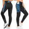NICEWIN Radlerhose Fahrradhose Damen Lang mit Sitzpolster 4D Gepolsterte Radhose Atmungsaktiv Schnell Trocknend stoßfeste Elastisch Hosen,S,Schwarz/Grau