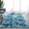 Amazinggirl Hochflor Teppich wohnzimmerteppich Langflor 200 x 300 cm - Teppiche für Wohnzimmer flauschig Shaggy Schlafzimmer Bettvorleger Outdoor Carpet Türkis mit Muster
