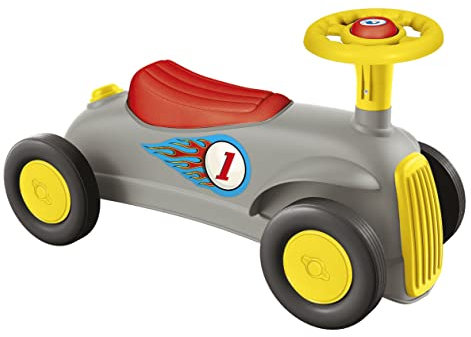 Clementoni Vintage Rennwagen 17700 Made in Italy Play for Future Lauflernwagen Mehrfarbig Kinderspiel 1 Jahr