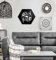 MyMaxxi | Wall Art Hexagon Wand Deko Bilder Einzeln Fische | M 35x30cm groß | Geometric Wall Collage als Acrylglas Bild | Wandbilder Wanddekoration | modern Aesthetic Zodiac Signs
