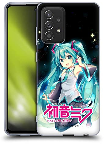 Head Case Designs Offizielle Hatsune Miku Nachthimmel Grafiken Gel Handyhülle Hülle [Militärischer Schutzgrad] Kompatibel mit Galaxy A52 / A52s / 5G (2021)