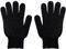 2 PCS Heat Resistant Gloves for Hair Styling, Professional Heatproof Glove, Heat Protection Mitts with Non-slip Silicone Bump for Hair Tools, Curling Iron Wand, Flat Iron, Hot-Air Brushes(Black)