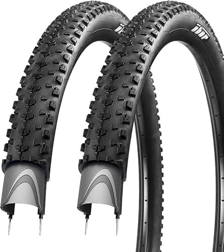 ZUKKA 2er Set Mountainbike-Reifen 26 Zoll Fahrradreifen Anti-Punktur 26 x1.95 Zoll Leichtgewicht 30 TPI Starker Griff Kompatibel Ersatz Fahrradreifen für MTB Mountainbike City Bike Schwarz