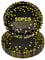 CEILIWEN Confezione da 50 piatti per feste, colore nero e oro, 22,9 cm, colore: nero e oro, per decorazioni di compleanno