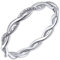 Silvora 2.8mm breit Twisted Eternity Ring S925 Silber Schlichter Damen Fingerring Schmaler Stapelbarer Twisted Ring in Silber Ringgröße 67（21.4） Band Ring Frauen Schmuck